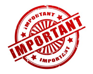 önemli lastik damgası illüstrasyon