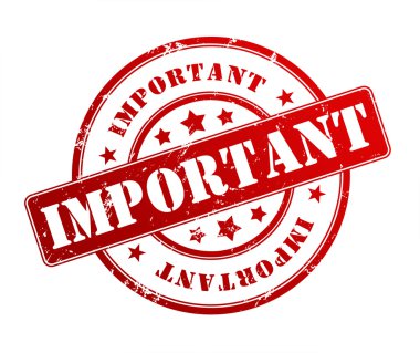 önemli lastik damgası illüstrasyon