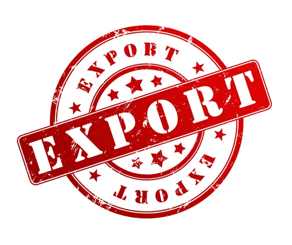 Exportera gummistämpel illustration — Stockfoto