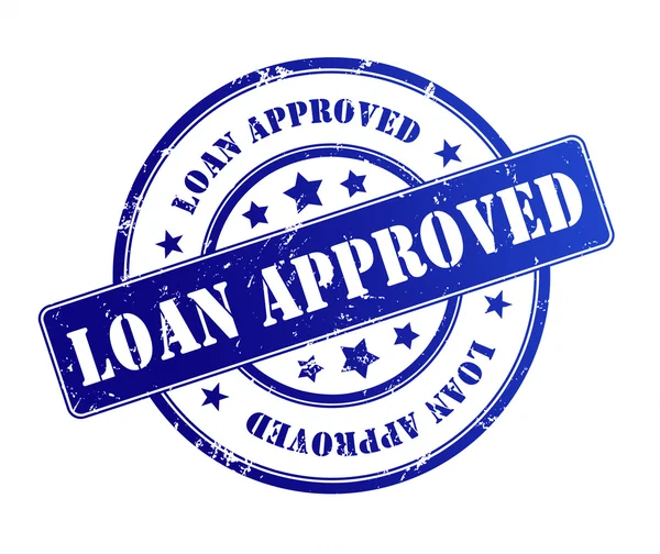 Loan approved rubber stamp illustration — Stock Photo, Image