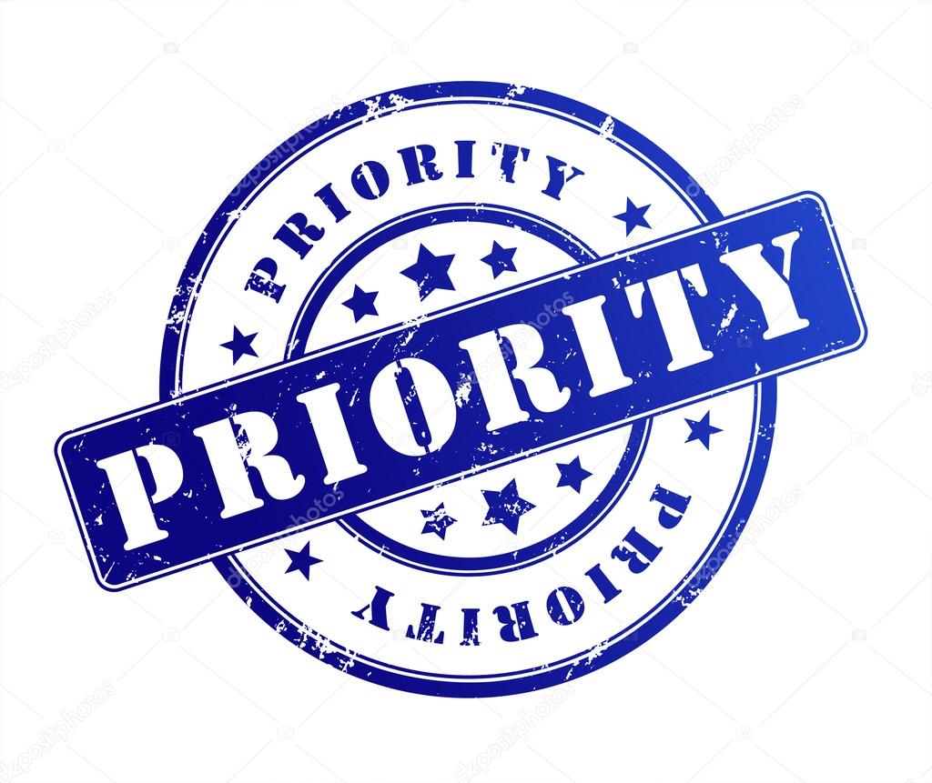 priority rubber stamp illustration