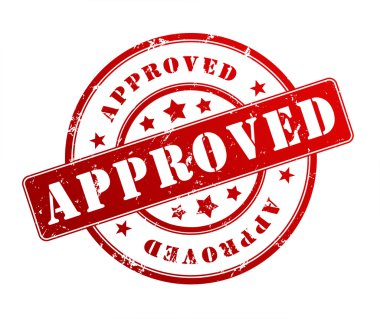 onaylanan lastik damgası illüstrasyon