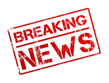 son dakika haber lastik damgası illüstrasyon