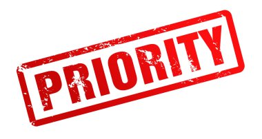 öncelik lastik damgası illüstrasyon