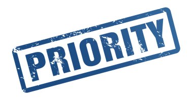 öncelik lastik damgası illüstrasyon