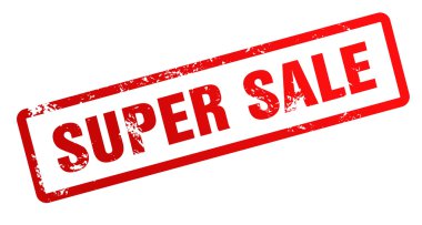 Süper Satılık lastik damgası illüstrasyon