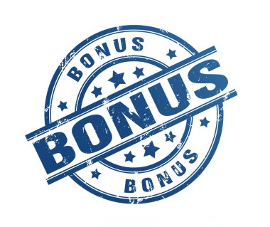 bonus lastik damgası illüstrasyon