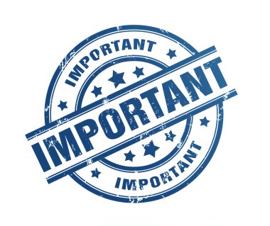 önemli lastik damgası illüstrasyon