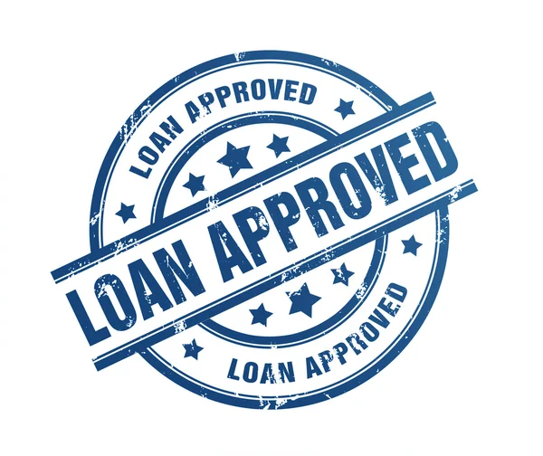 Loan approved rubber stamp illustration — Stock Photo, Image