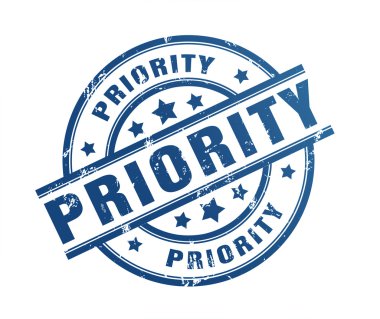 öncelik lastik damgası illüstrasyon