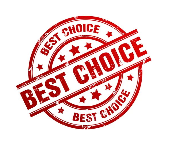Best choice rubber stamp illustration — Stock Photo, Image