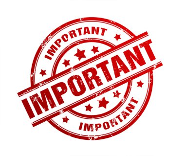 önemli lastik damgası illüstrasyon