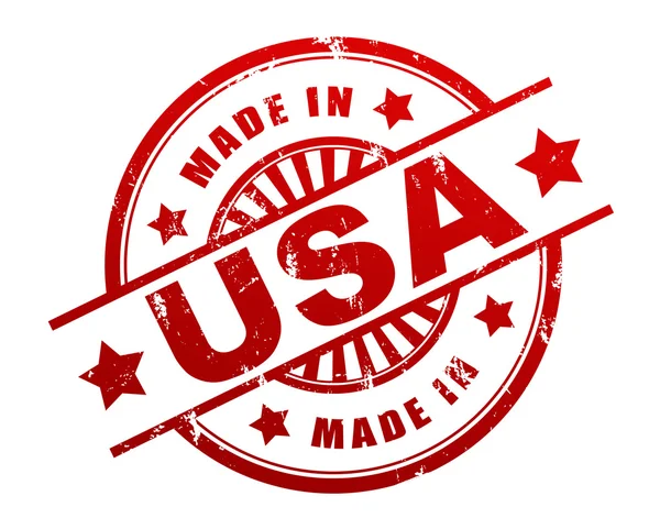 Made in usa rubber stamp illustration — Stock Photo, Image