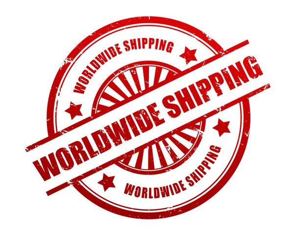 International shipping rubber stamp illustration — Stock Photo, Image