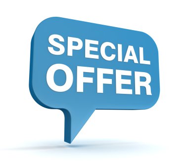 Özel Fırsat kavramı 3d çizim