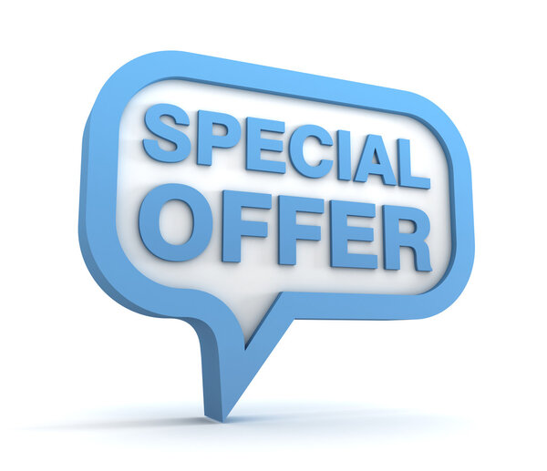 Концепция специального предложения 3D иллюстрация
