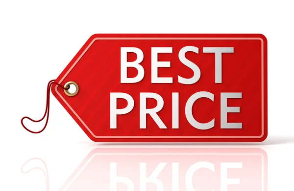 Melhor preço de compras tag ilustração 3d — Fotografia de Stock