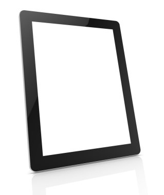 boş tablet bilgisayar kavramı 3d çizim