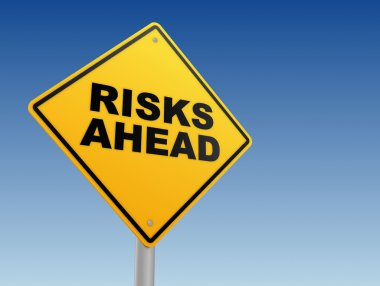 riskleri önceden işareti kavramı 3d çizim