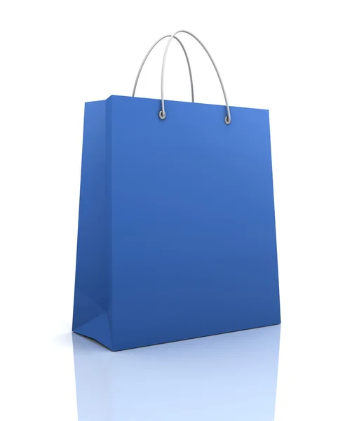 Single shopping bag concept  3d illustration — Stock Photo, Image