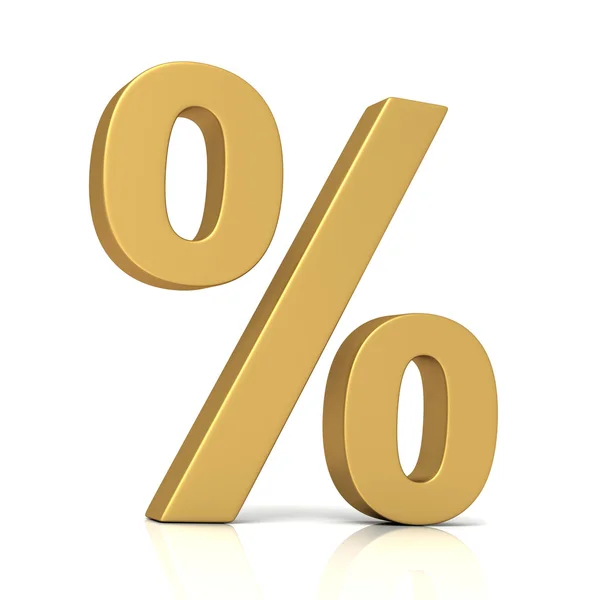 Percentagem signo conceito ilustração 3d — Fotografia de Stock