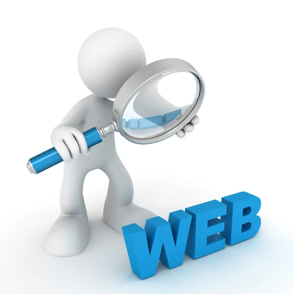Searching web concept  3d illustration — Stock Photo, Image