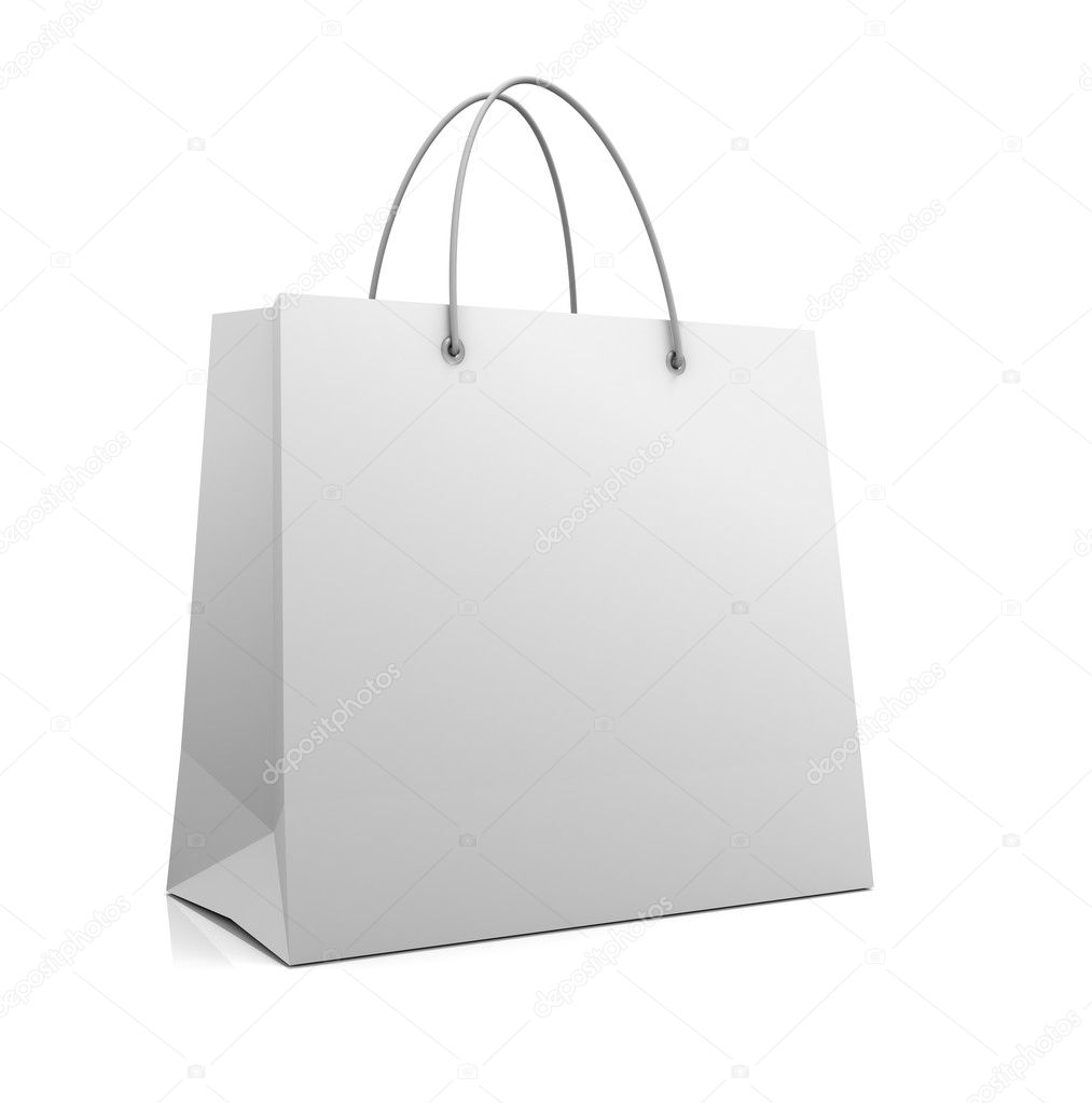 Single shopping bag concept 3d illustration Stock Photo by ©mstanley ...