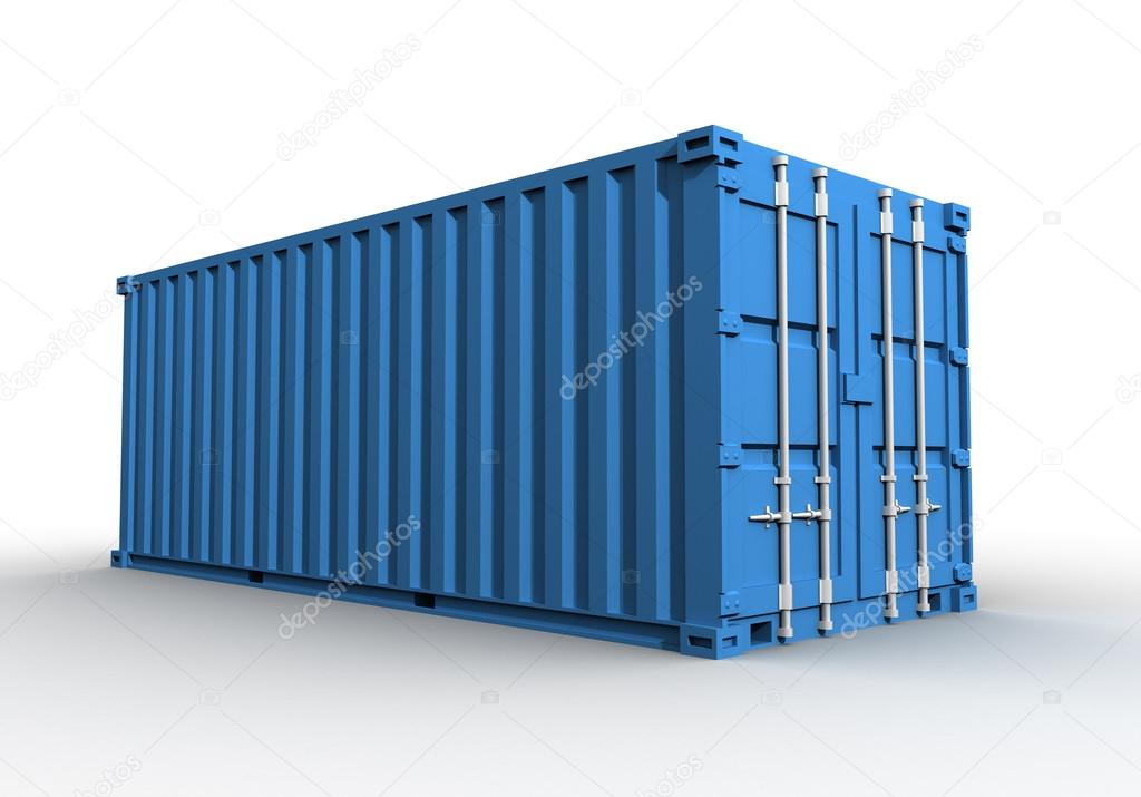 cargo container concept  3d illustration