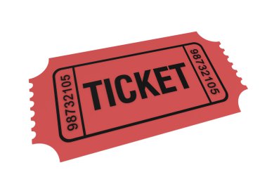 Bilet kavramı 3d çizim