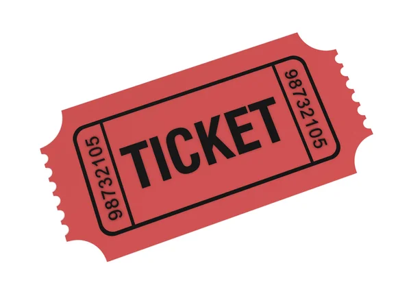 Ticketkonzept 3D-Illustration — Stockfoto