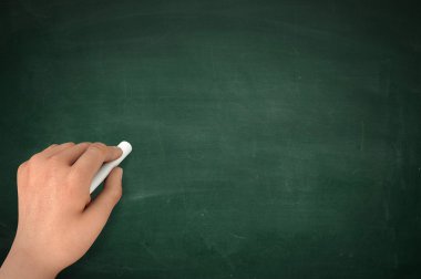 boş kara tahta yazma 3d çizim