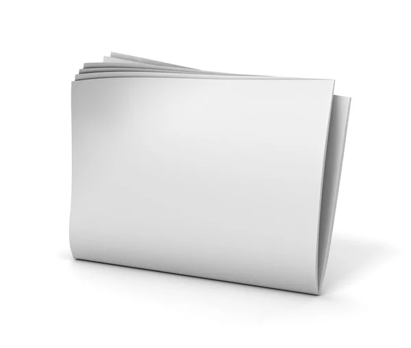 分離された空白の紙の 3 d 図 — ストック写真