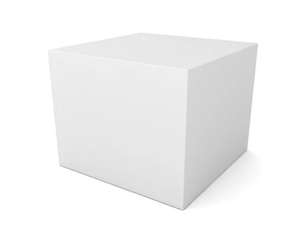 Concepto de caja de producto en blanco 3d ilustración —  Fotos de Stock