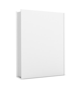 tek beyaz kitap 3d çizim