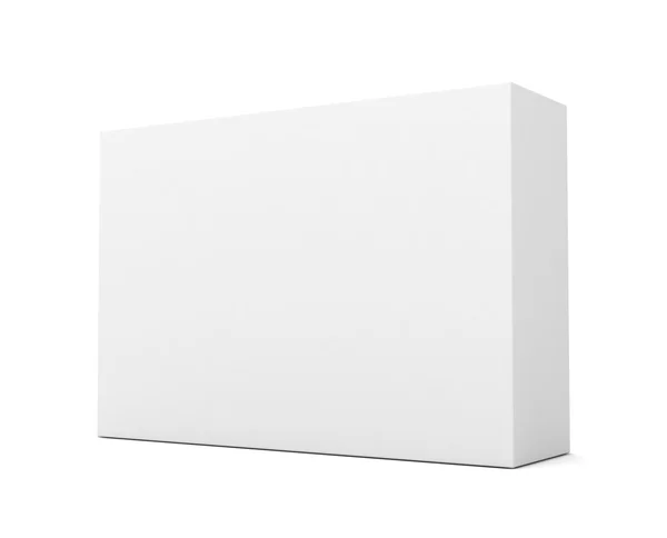 Concepto de caja de producto en blanco 3d ilustración — Foto de Stock