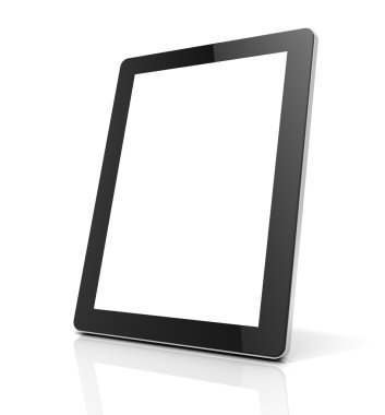 boş tablet bilgisayar kavramı 3d çizim