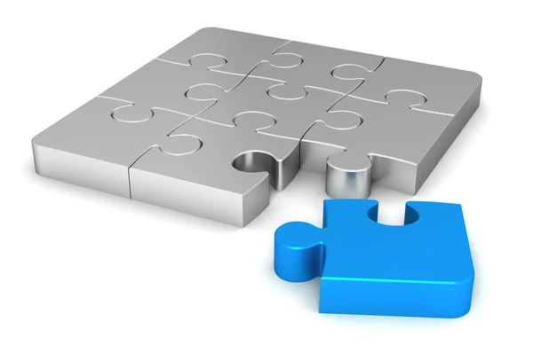 Puzzle concept  3d illustration — Stock Photo, Image