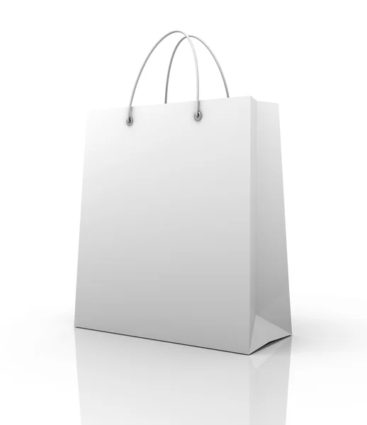 Single shopping bag concept  3d illustration — Stock Photo, Image