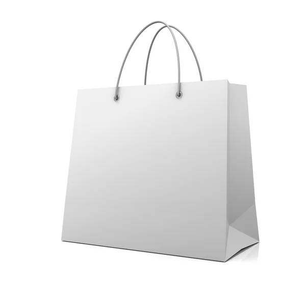 Einzelne Einkaufstasche Konzept 3D-Abbildung — Stockfoto