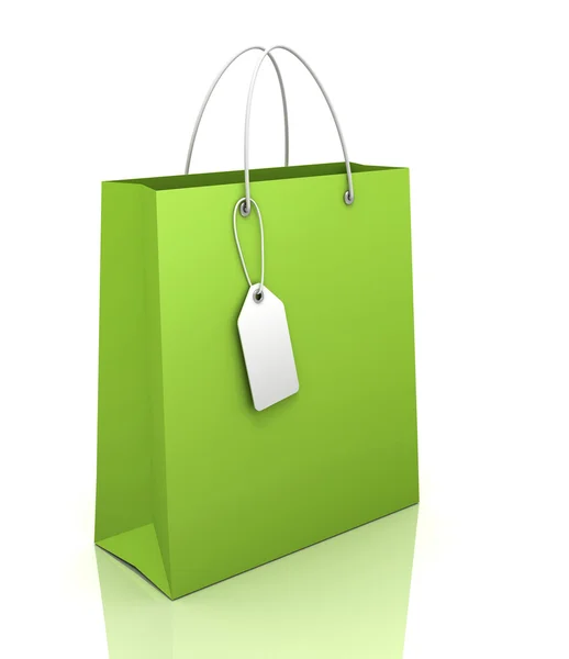 Singolo shopping bag concetto 3d illustrazione — Foto Stock