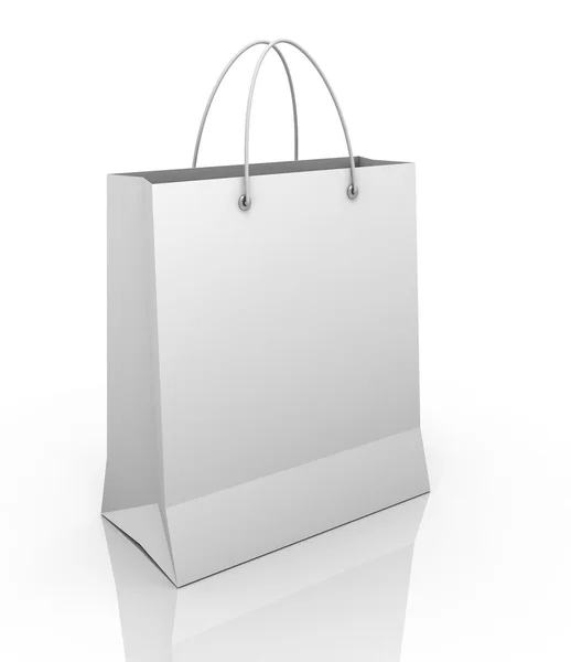 Egyetlen bevásárló táska koncepció 3D-s illusztráció — Stock Fotó