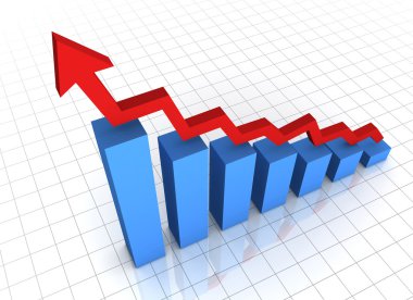 yükselen iş grafik 3d çizim