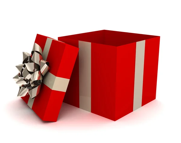 打开的礼物盒 3d 图 — 图库照片