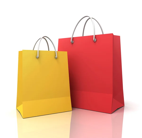 Τσάντες για ψώνια έννοια 3d απεικόνιση — Φωτογραφία Αρχείου