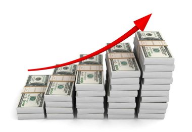 para grafik 3d illüstrasyon izole beyaz arka plan üzerinde