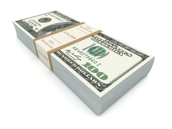 Pengar räkningar 3d illustration — Stockfoto