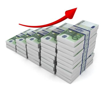 para grafik 3d illüstrasyon izole beyaz arka plan üzerinde