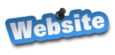 Web sitesi kavramı 3d illüstrasyon izole