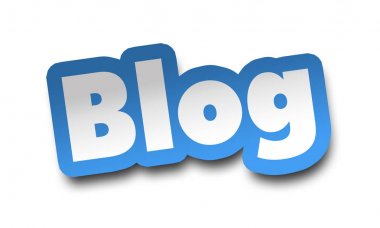 blog kavramı 3d illüstrasyon izole