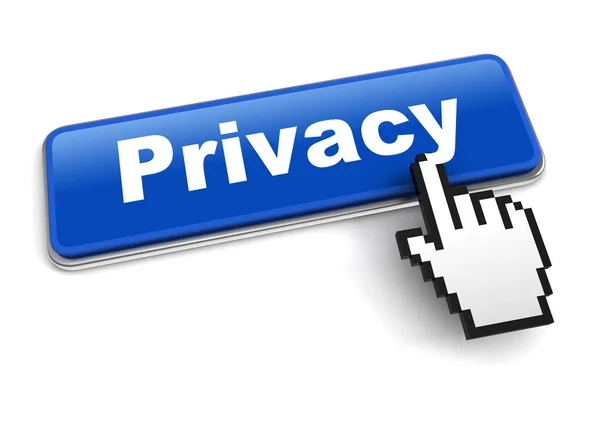 Privacy concept 3d illustration isolated — Stock Photo, Image